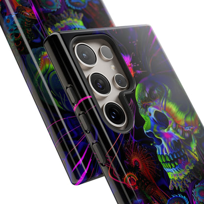 Psychedelic Skull Phone Case – Vibrant Pastel Design for iPhone, Samsung Galaxy, and Google Pixel Devices