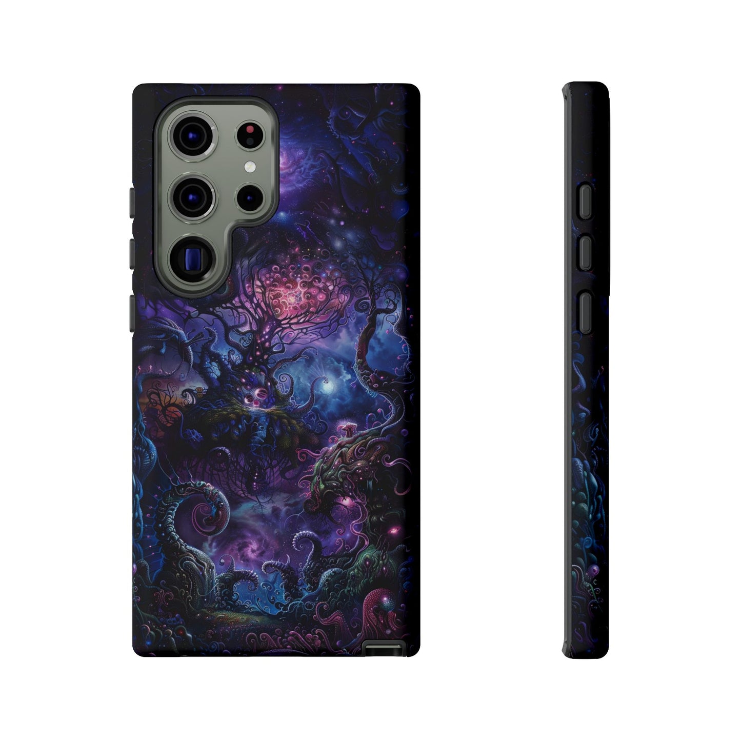 Trippy Psychedelic Alien Landscape Phone Case - Vibrant Abstract Design for iPhone, Samsung Galaxy and Google Pixel Devices