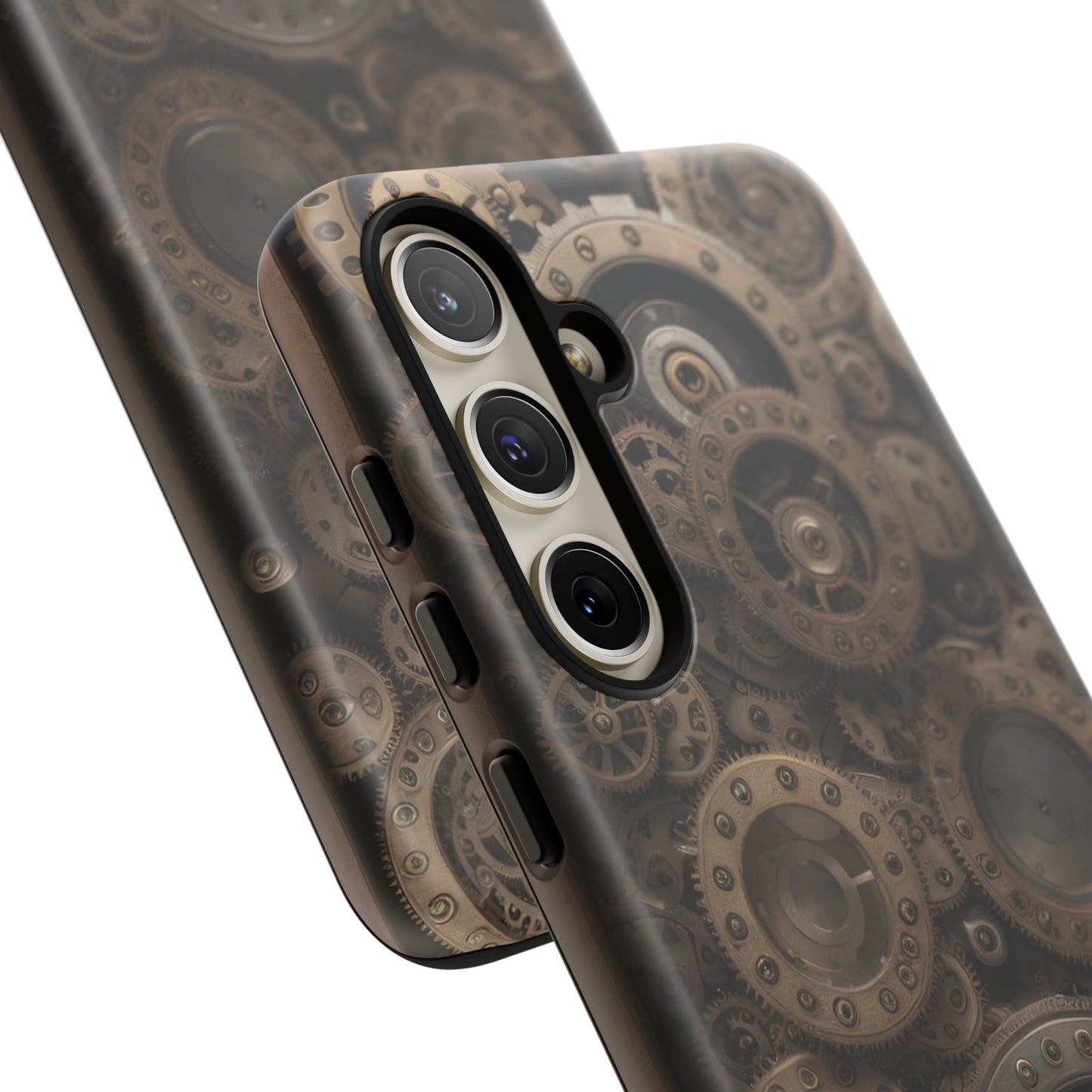 Gearworks 3 Phone Case – Steampunk Victorian Design with Gears and Clockwork for iPhone, Samsung Galaxy, and Google Pixel Devices