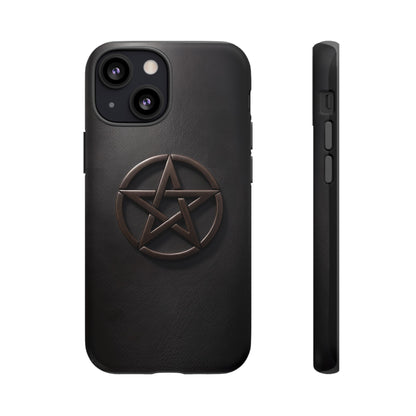 Simple Pentacle Tough Phone Case – Witchcraft Pentagram Design for iPhone, Samsung Galaxy, and Google Pixel Devices