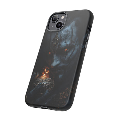 Dark Djinn Warrior Phone Case - Intricate Fantasy Art Protective Cover for iPhone, Samsung Galaxy, and Google Pixel Devices