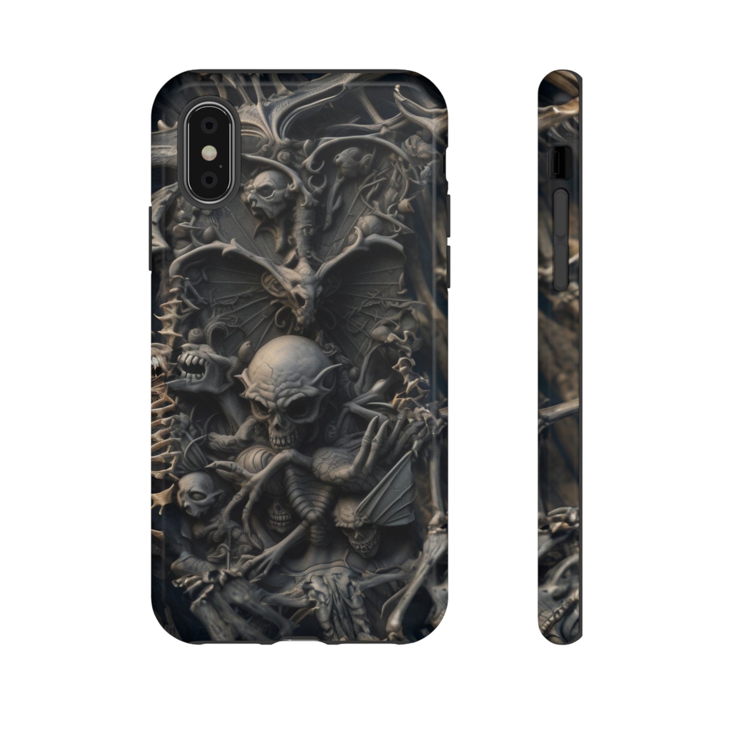 Those Who Dwell Below #1 Phone Case – Intricate Gothic Skeleton Design for iPhone, Samsung Galaxy, Google Pixel Devices