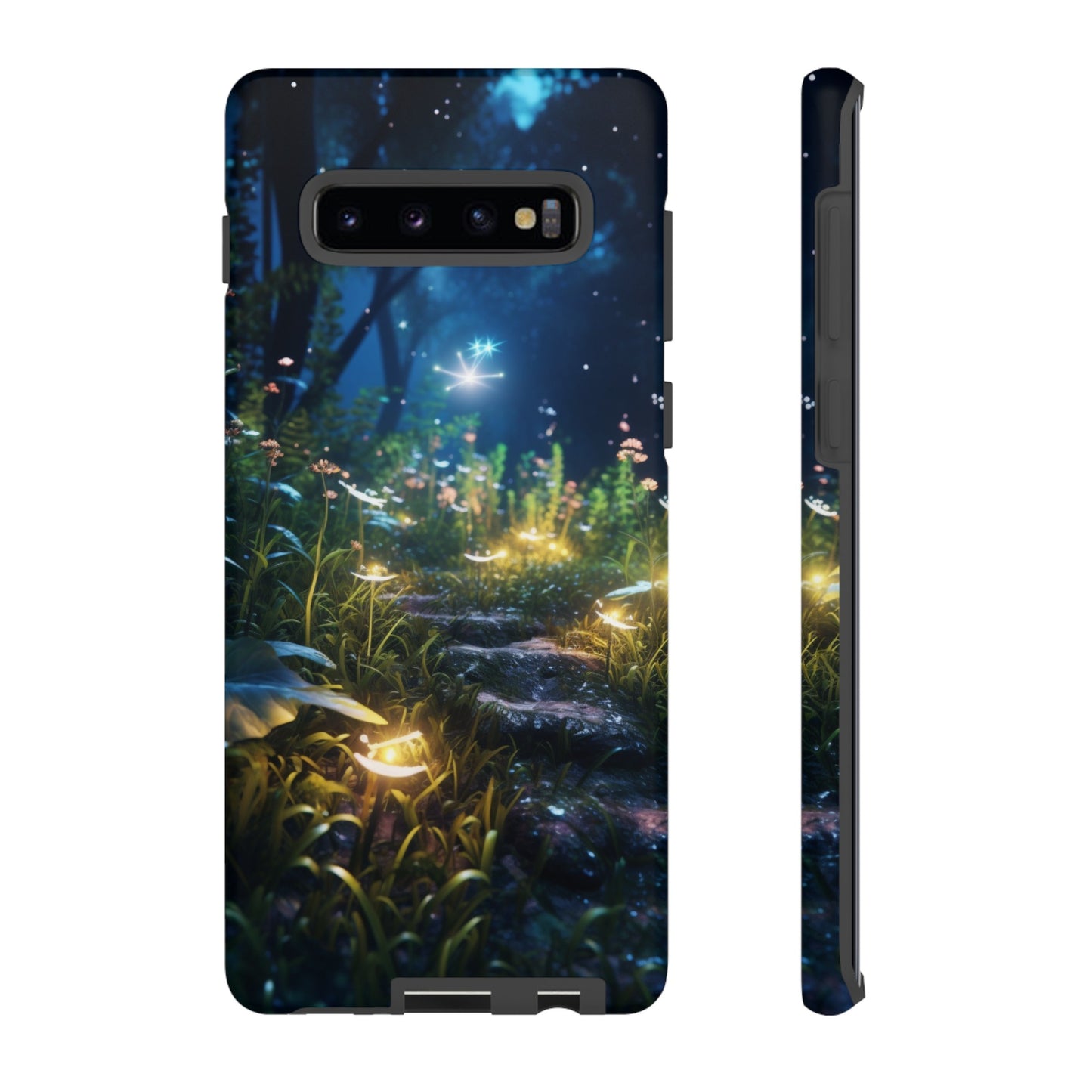 Fireflies in the Forest Tough Phone Case – Enchanting Summer Night Design for iPhone, Samsung Galaxy, and Google Pixel Devices