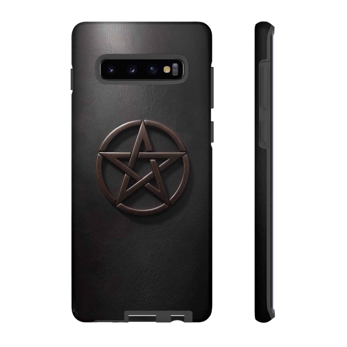 Simple Pentacle Tough Phone Case – Witchcraft Pentagram Design for iPhone, Samsung Galaxy, and Google Pixel Devices