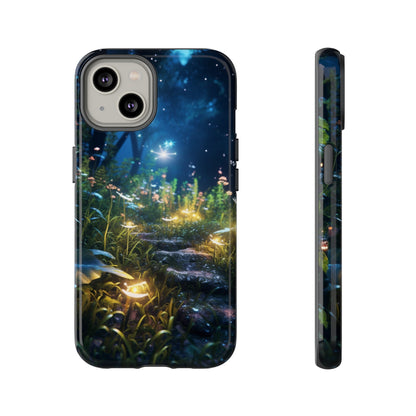 Fireflies in the Forest Tough Phone Case – Enchanting Summer Night Design for iPhone, Samsung Galaxy, and Google Pixel Devices