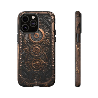 Gearworks 2 Phone Case – Steampunk Victorian Design with Gears and Clockwork for iPhone, Samsung Galaxy, and Google Pixel Devices