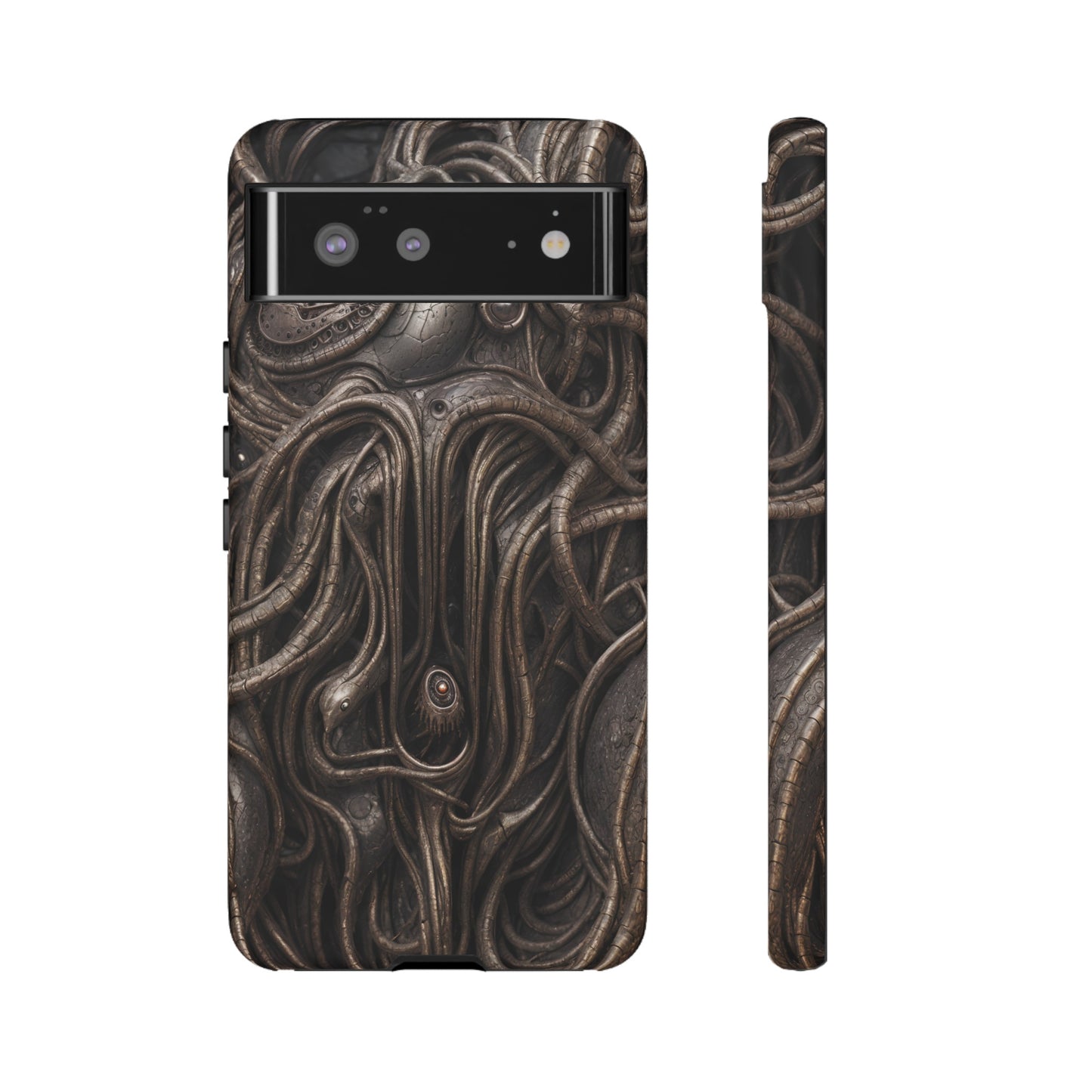 Biomechanical Horror 4 Phone Case – Futuristic Alien Design for iPhone, Samsung Galaxy, and Google Pixel Devices