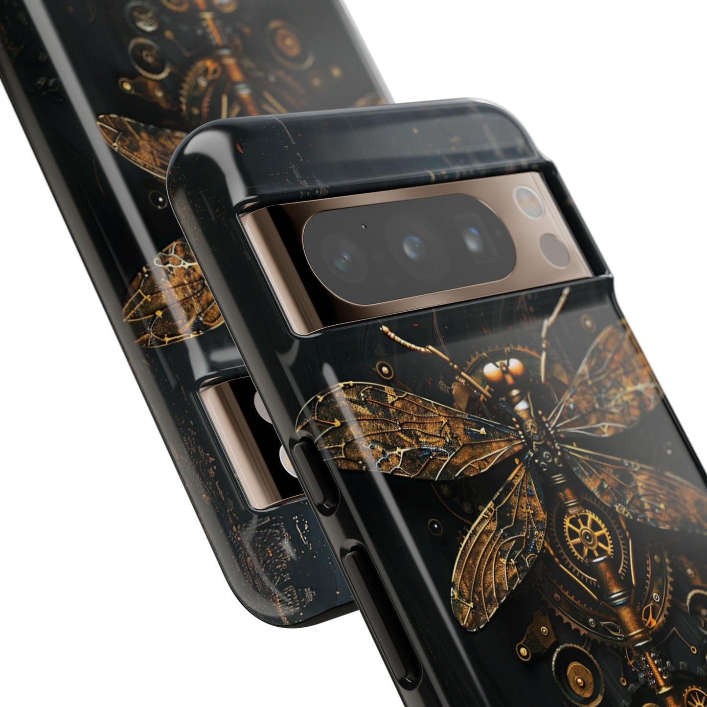 Steampunk Dragonfly Phone Case - Intricate Gear Design for iPhone, Samsung Galaxy, Google Pixel Devices