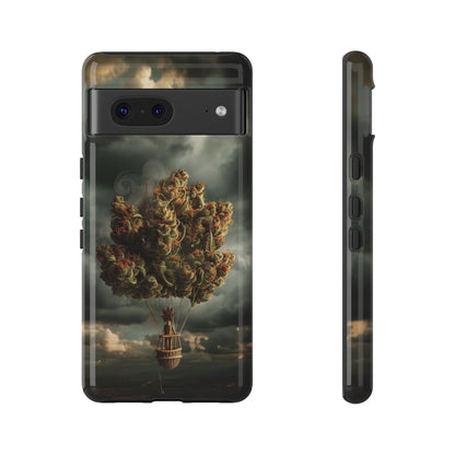 Cannabis Balloon Adventure Phone Case - For iPhone, Samsung Galaxy, and Google Pixel Devices