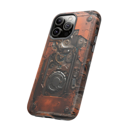 Rusted Mechanisms Phone Case – Steampunk Metal Gear Design for iPhone, Samsung Galaxy, and Google Pixel Devices