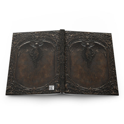 Gothic Angel Hardcover Journal - Intricate Dark Art Notebook for Writing and Sketching