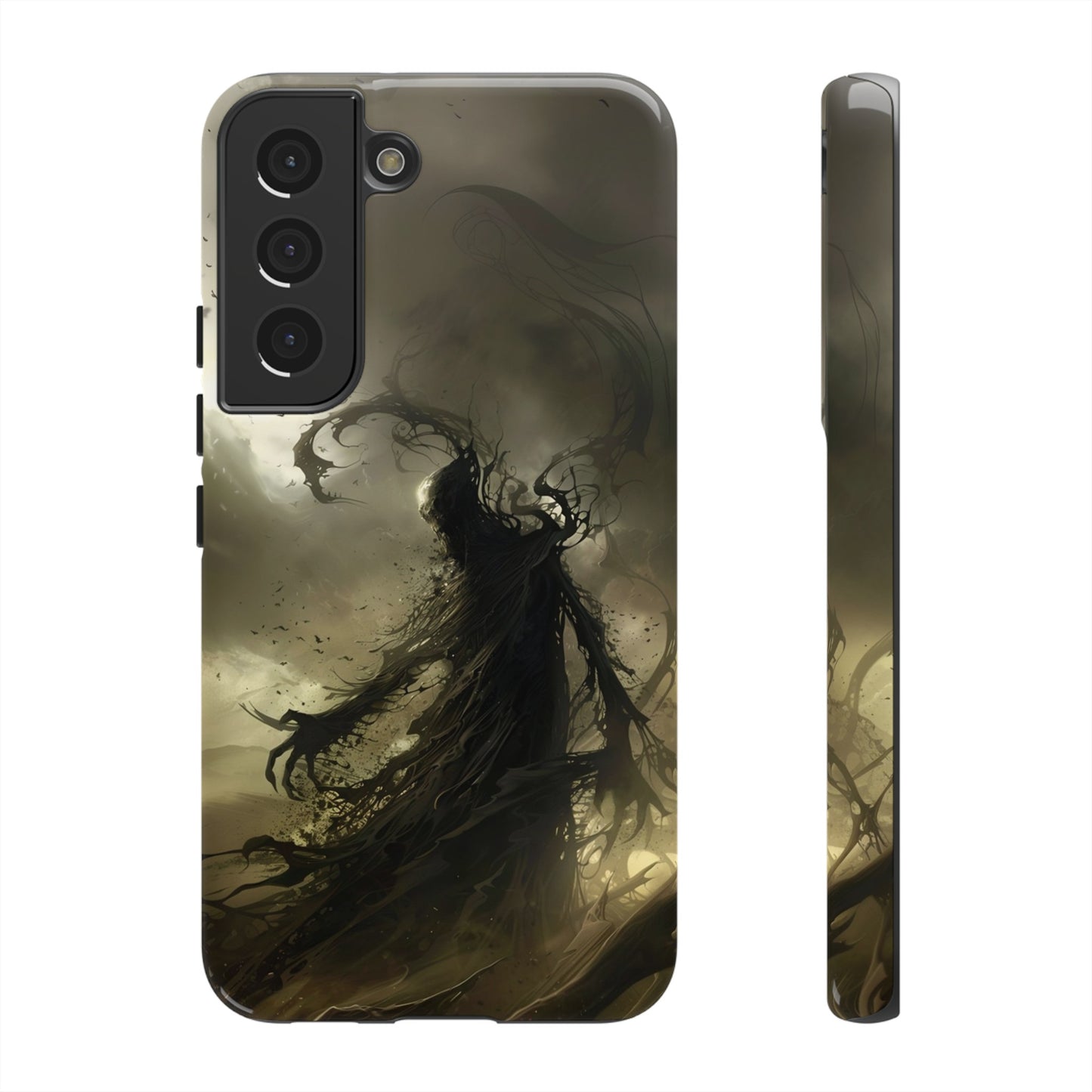 Dark Spirit Phone Case – Grim Reaper Haunting Design for iPhone, Samsung Galaxy, and Google Pixel Devices