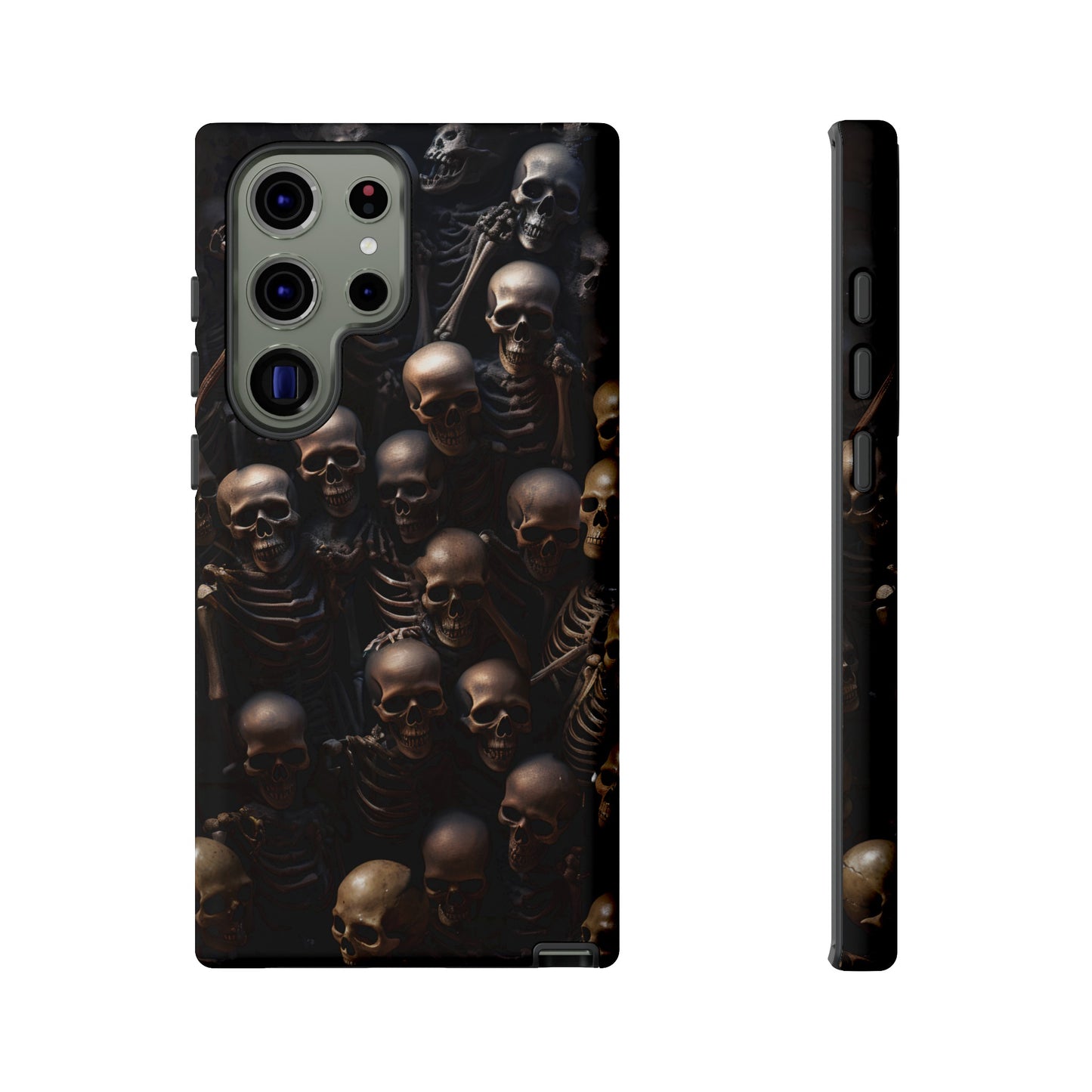 Skeletal Grave Phone Case – Halloween Horror Skeleton Design for iPhone, Samsung Galaxy, and Google Pixel Devices