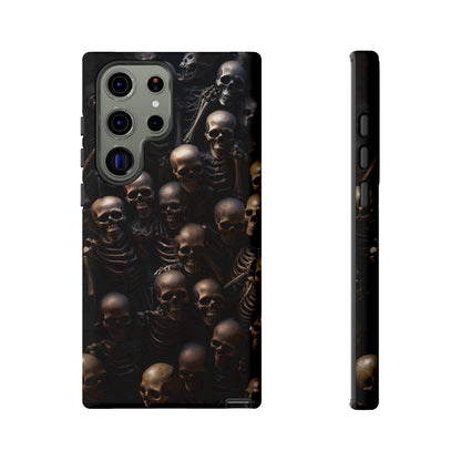 Skeletal Grave Phone Case – Halloween Horror Skeleton Design for iPhone, Samsung Galaxy, and Google Pixel Devices