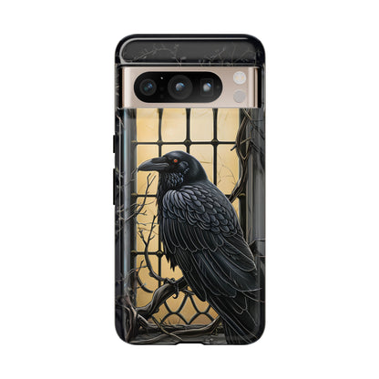 The Raven Phone Case – Edgar Allan Poe Inspired Gothic Design for iPhone, Samsung Galaxy, and Google Pixel Devices