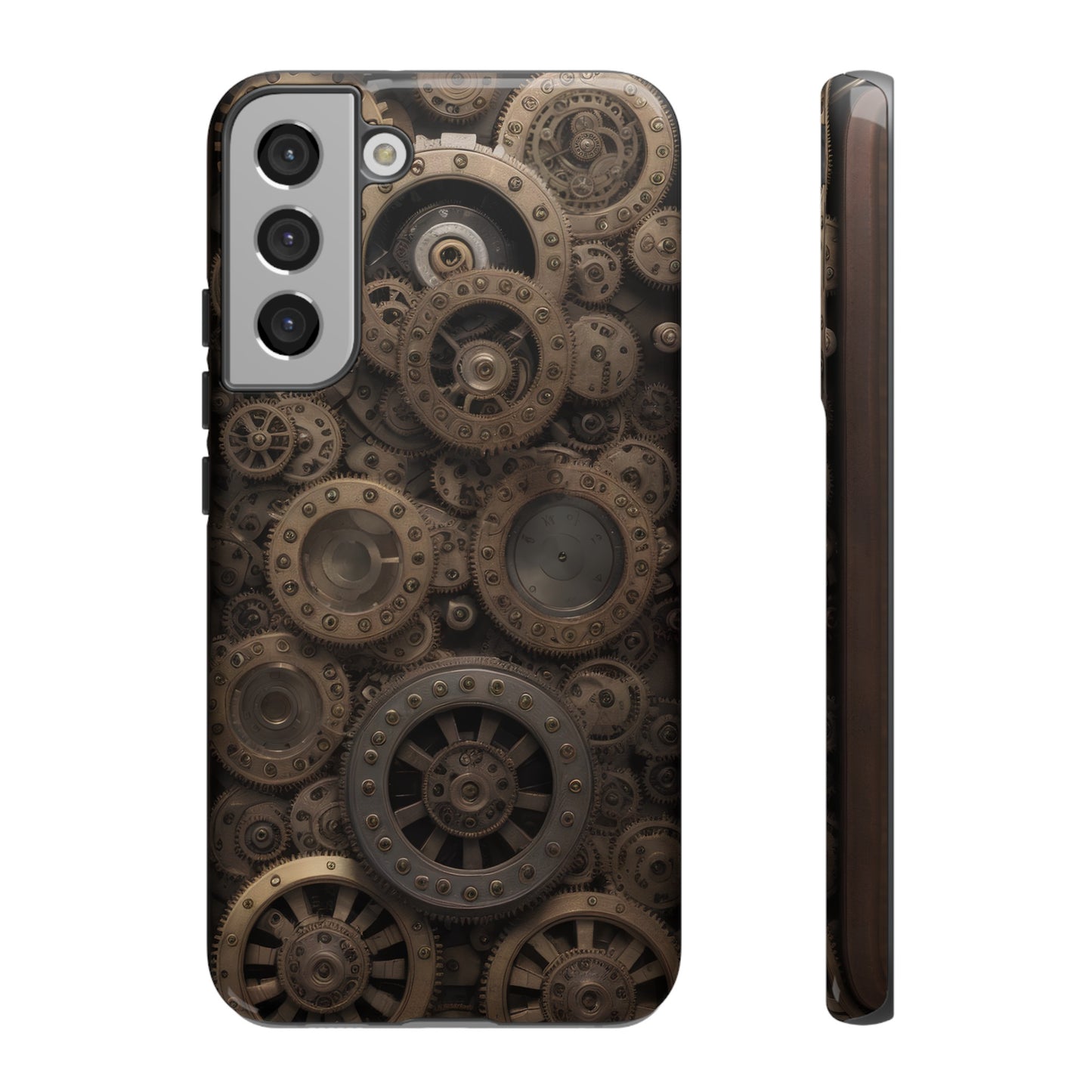 Gearworks 3 Phone Case – Steampunk Victorian Design with Gears and Clockwork for iPhone, Samsung Galaxy, and Google Pixel Devices