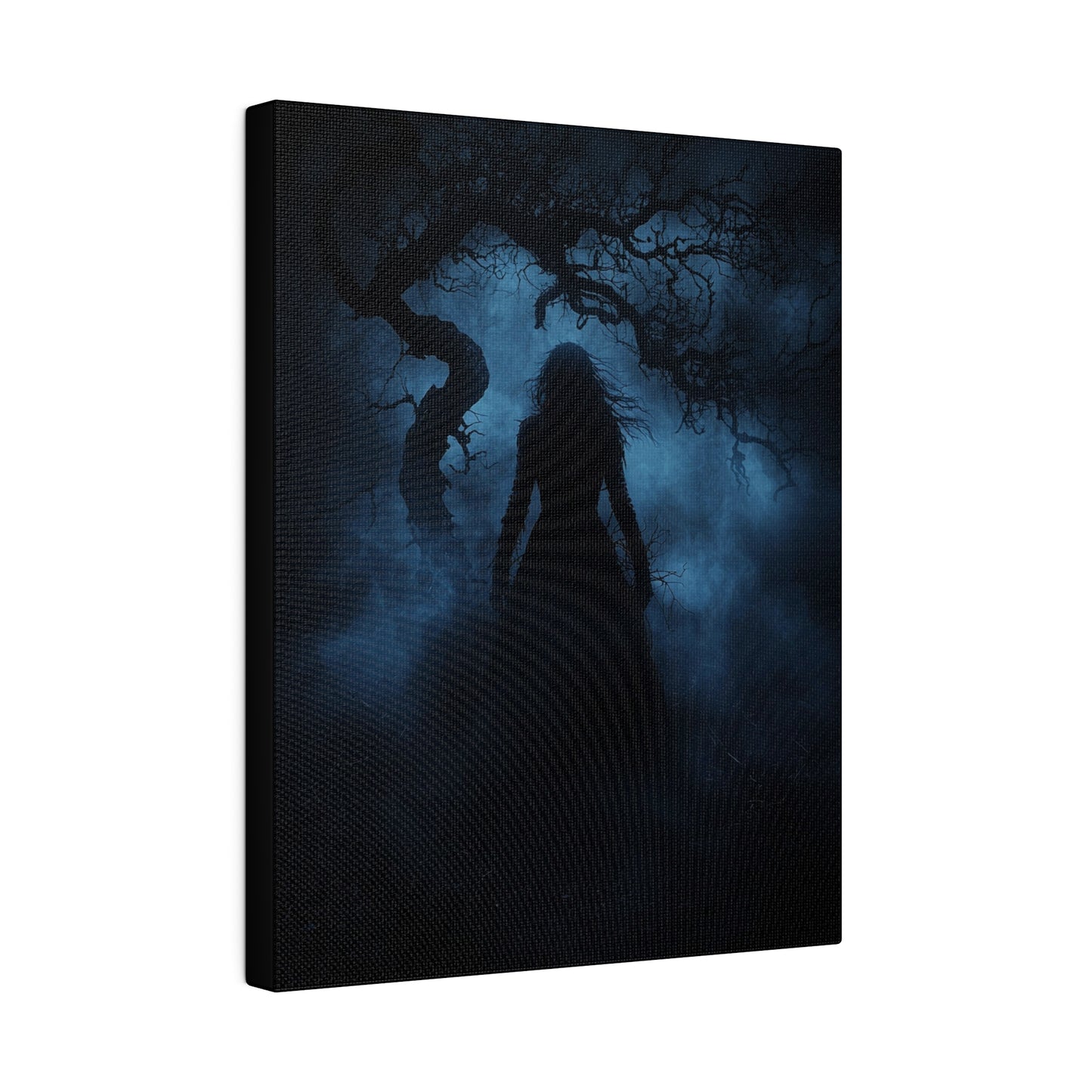 Haunting Silhouette - Dark Art Canvas Print - Mystical Gothic Home Decor