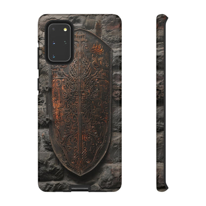 Medieval Shield Phone Case - Ornate Ancient Armor Design for iPhone and Samsung Galaxy Devices