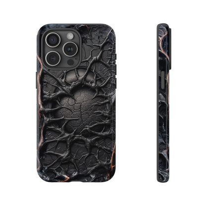 Black Veins Tough Phone Case – Lovecraftian Horror Design for iPhone, Samsung Galaxy, and Google Pixel Devices