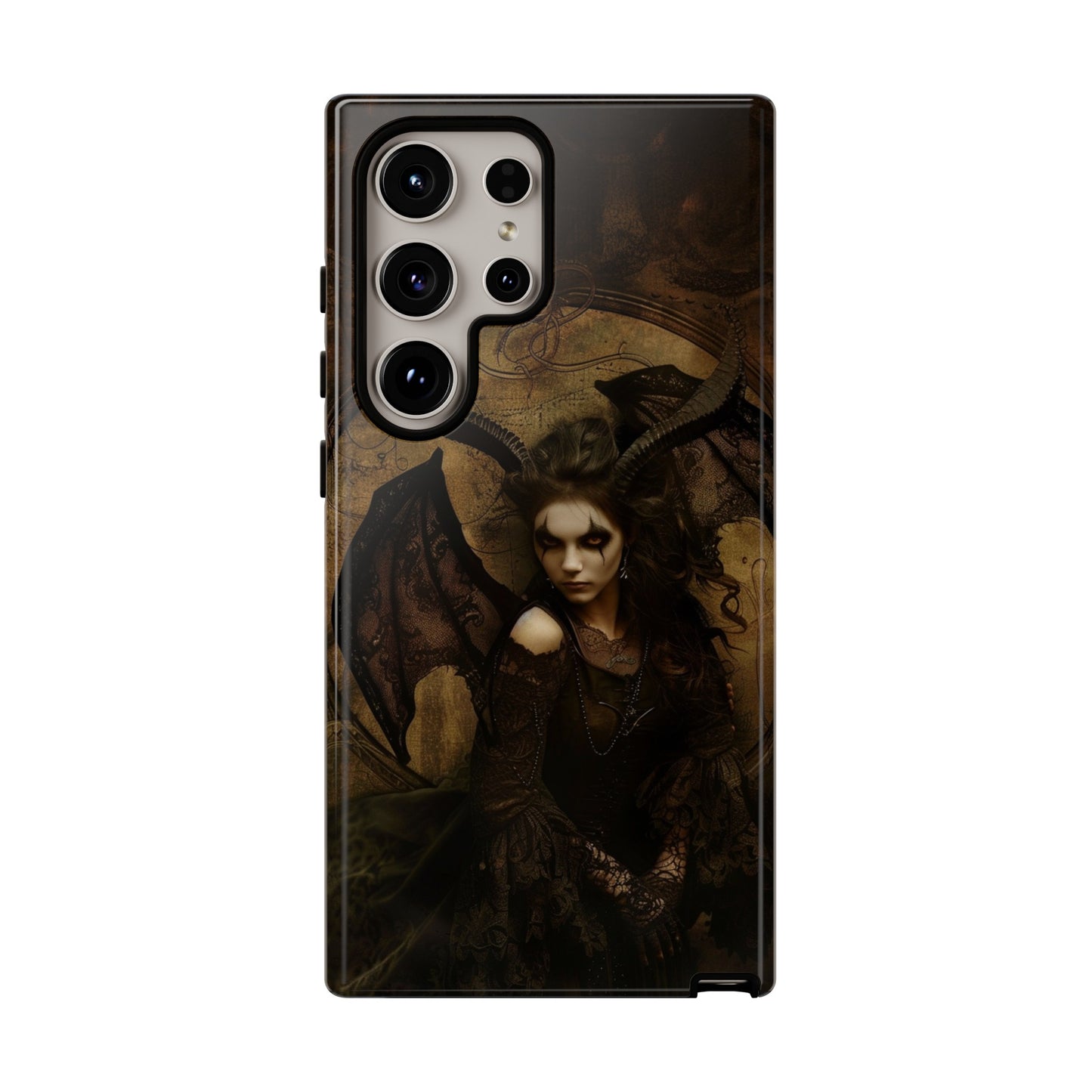 Demon Lilith Gothic Phone Case for iPhone, Samsung Galaxy, Google Pixel - Dark Fantasy Art