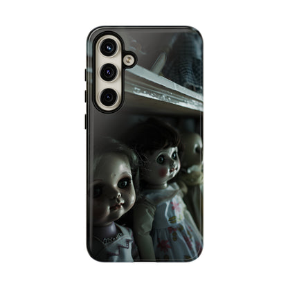 Creepy Dolls Phone Case – Eerie Vintage Doll Design for iPhone, Samsung Galaxy, and Google Pixel Devices