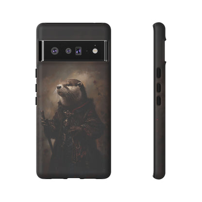 Noble Otter King Phone Case - Vintage Gothic Animal Art Design for iPhone, Samsung Galaxy, and Google Pixel Devices