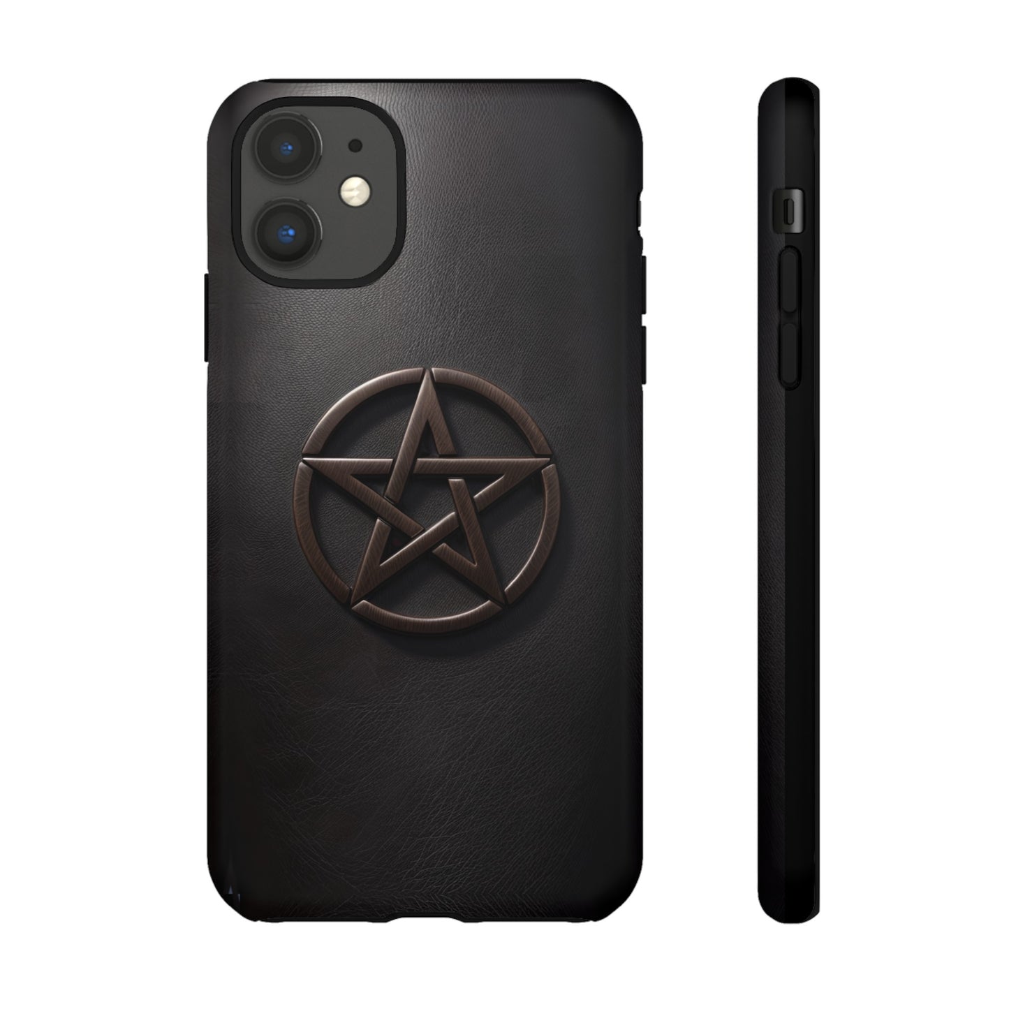 Simple Pentacle Tough Phone Case – Witchcraft Pentagram Design for iPhone, Samsung Galaxy, and Google Pixel Devices