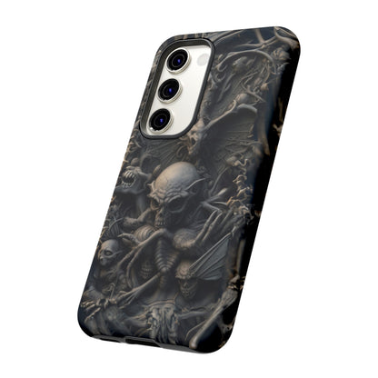 Those Who Dwell Below #1 Phone Case – Intricate Gothic Skeleton Design for iPhone, Samsung Galaxy, Google Pixel Devices