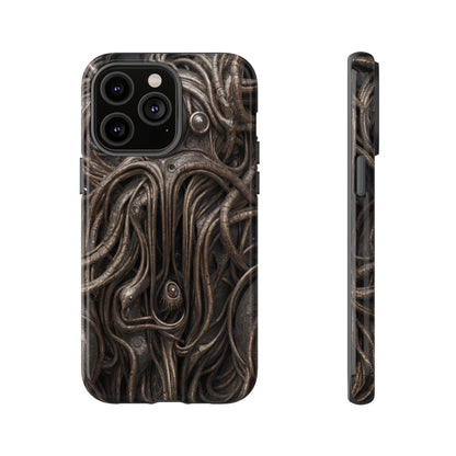 Biomechanical Horror 4 Phone Case – Futuristic Alien Design for iPhone, Samsung Galaxy, and Google Pixel Devices