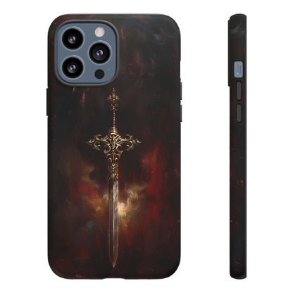 Epic Sword of Legends Phone Case - Dark Fantasy Art for iPhone, Samsung Galaxy, and Google Pixel Devices