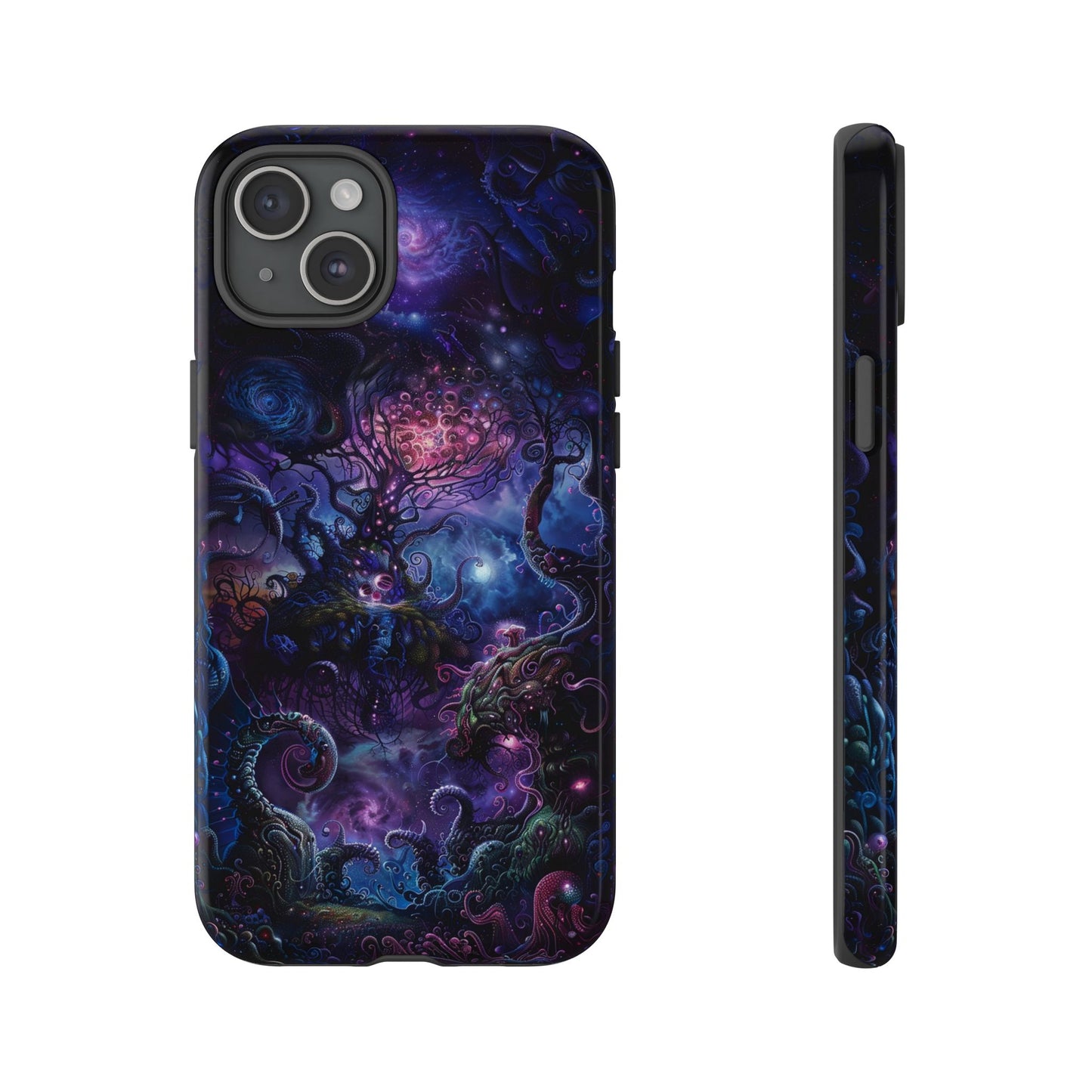 Trippy Psychedelic Alien Landscape Phone Case - Vibrant Abstract Design for iPhone, Samsung Galaxy and Google Pixel Devices