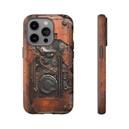 Rusted Mechanisms Phone Case – Steampunk Metal Gear Design for iPhone, Samsung Galaxy, and Google Pixel Devices