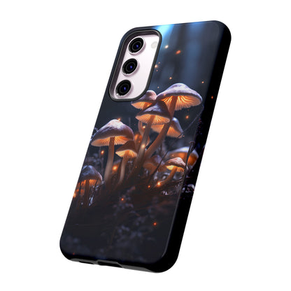 Glowing Mushrooms at Night Phone Case – Enchanting Fantasy Forest Design for iPhone, Samsung Galaxy, and Google Pixel Devices