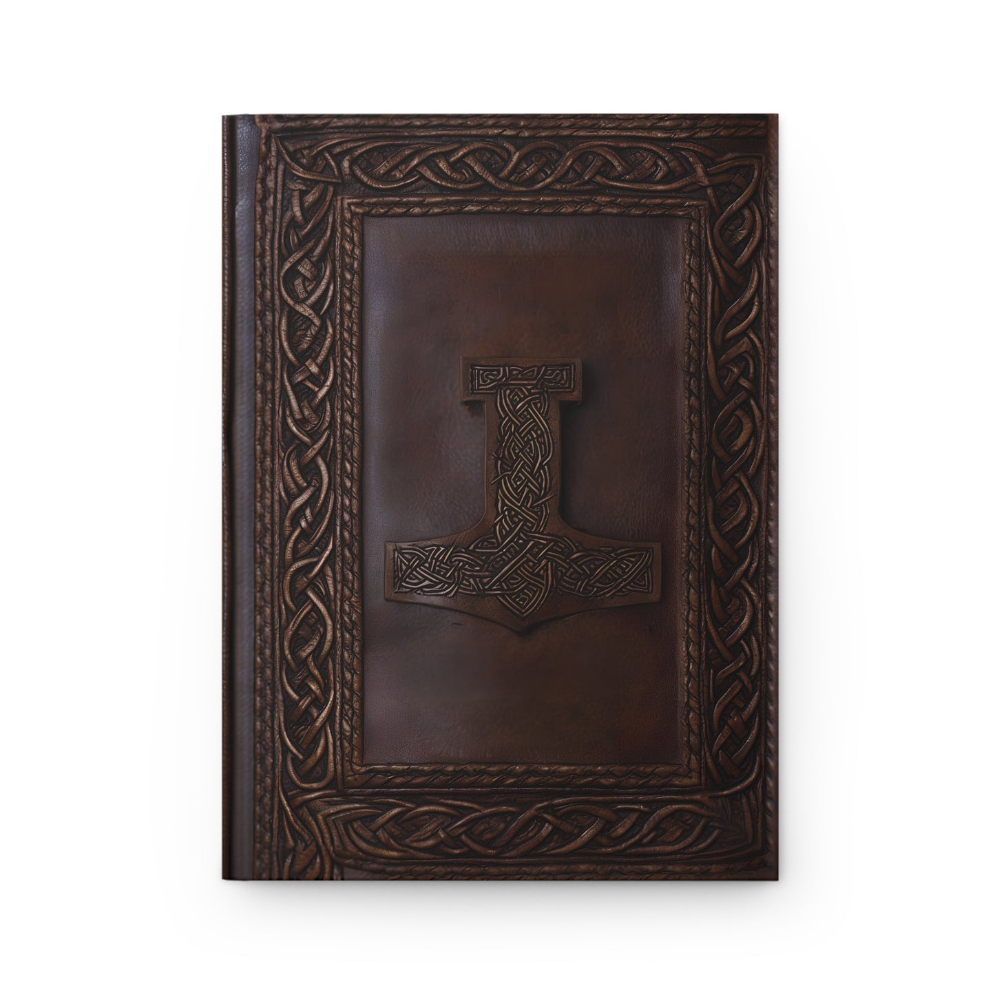 Mjölnir Hardcover Notebook – Norse Mythology Journal with Thor's Hammer Design for Writing and Sketching