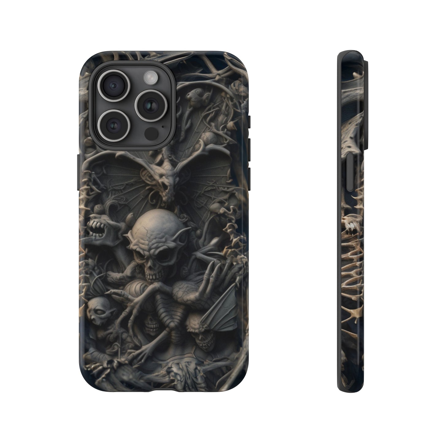 Those Who Dwell Below #1 Phone Case – Intricate Gothic Skeleton Design for iPhone, Samsung Galaxy, Google Pixel Devices