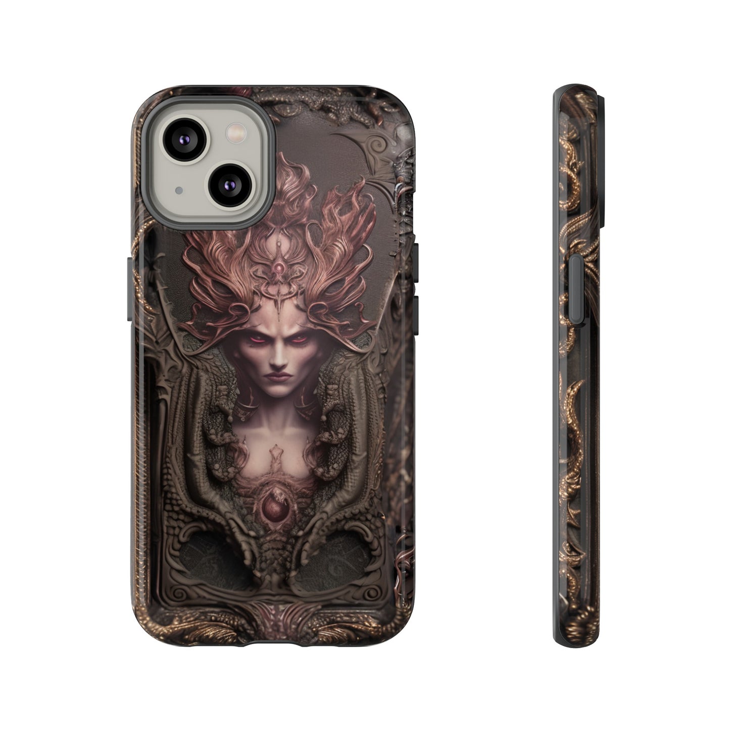 Dark Lilith Phone Case – Horned Hell Horror Design for iPhone, Samsung Galaxy, and Google Pixel Devices