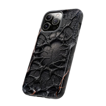 Black Veins Tough Phone Case – Lovecraftian Horror Design for iPhone, Samsung Galaxy, and Google Pixel Devices