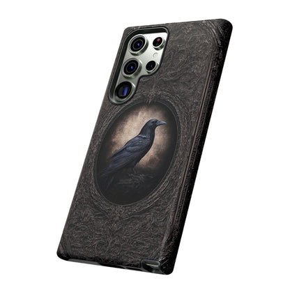 Gothic Raven Phone Case - Mysterious Dark Bird Design