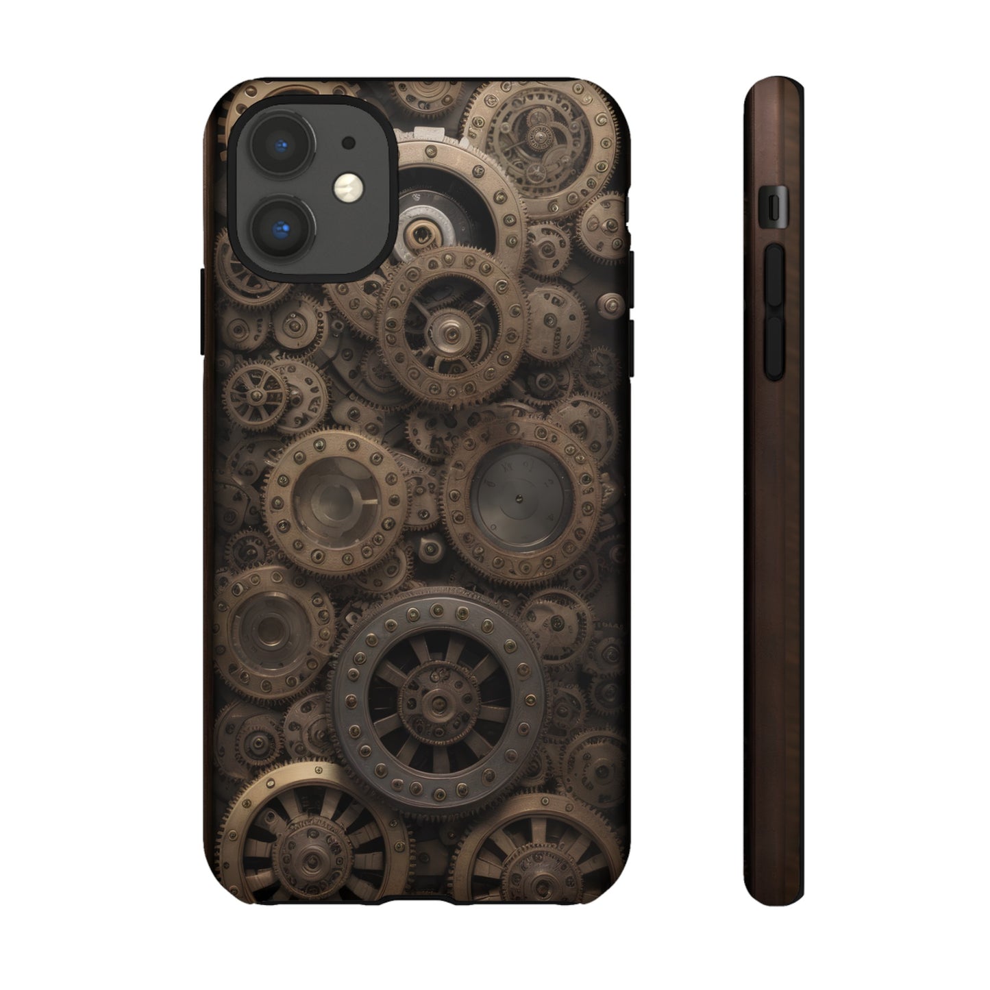 Gearworks 3 Phone Case – Steampunk Victorian Design with Gears and Clockwork for iPhone, Samsung Galaxy, and Google Pixel Devices