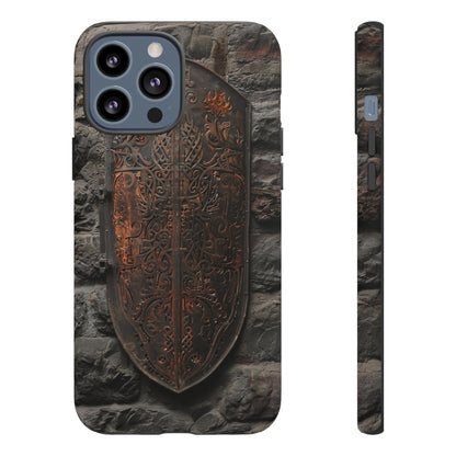 Medieval Shield Phone Case - Ornate Ancient Armor Design for iPhone and Samsung Galaxy Devices