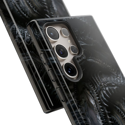 Surreal Biomechanical Phone Case - Gothic Sci-Fi Art for iPhone, Samsung Galaxy, and Google Pixel Devices