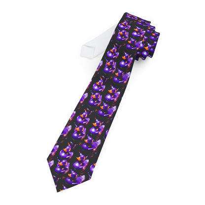 Purple Rubber Duck Necktie – Fun and Quirky Novelty Tie for Formal and Casual Events