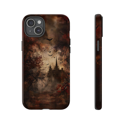 Gothic Castle Phone Case - Spooky Halloween Design for iPhone, Samsung Galaxy, Google Pixel Devices