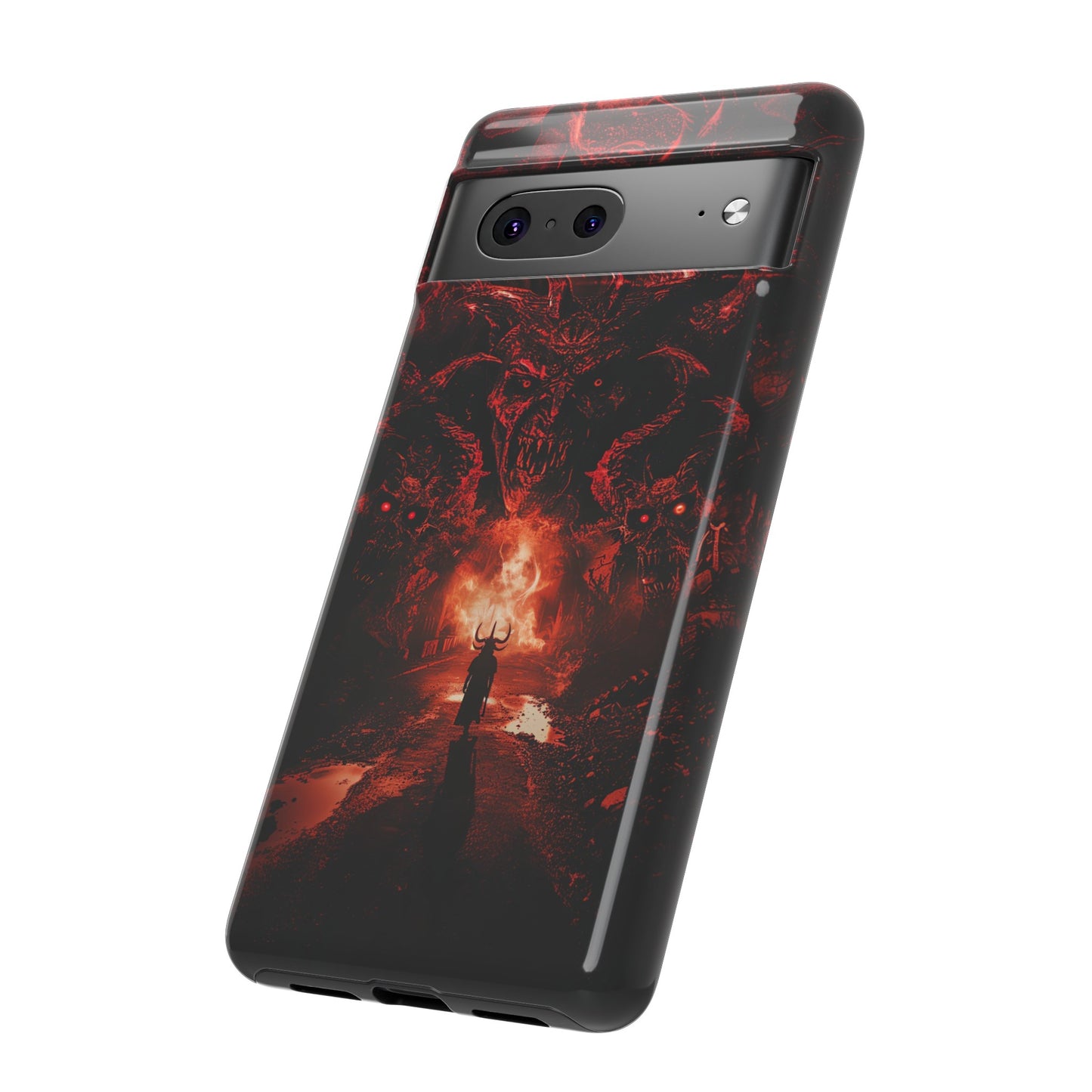 The Road to Hell Phone Case – Gothic Demon and Devil Design for iPhone, Samsung Galaxy, and Google Pixel Devices