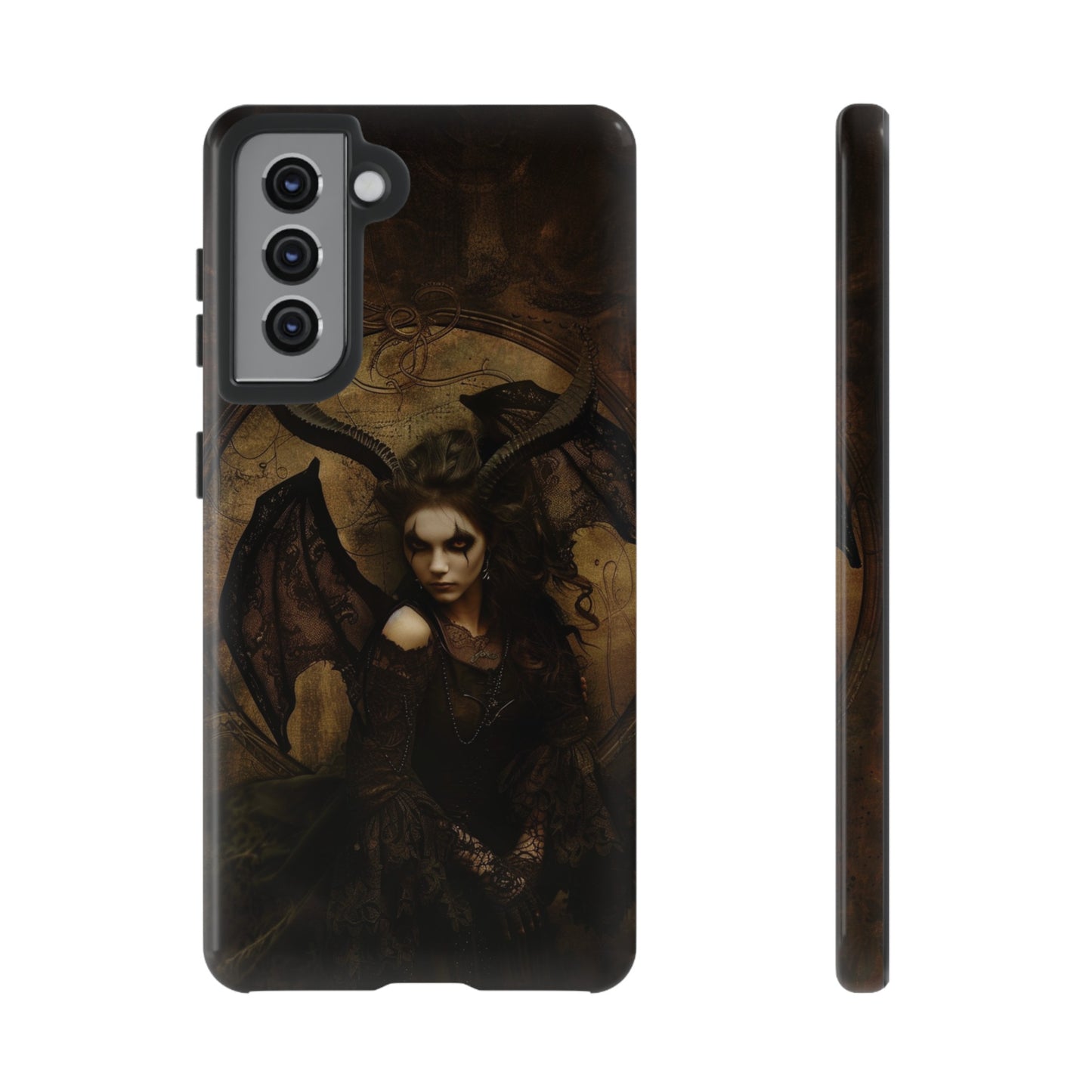 Demon Lilith Gothic Phone Case for iPhone, Samsung Galaxy, Google Pixel - Dark Fantasy Art