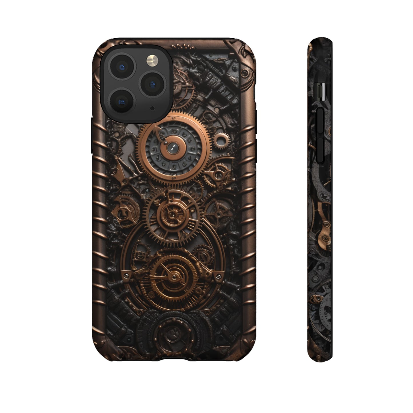 Gearworks 2 Phone Case – Steampunk Victorian Design with Gears and Clockwork for iPhone, Samsung Galaxy, and Google Pixel Devices