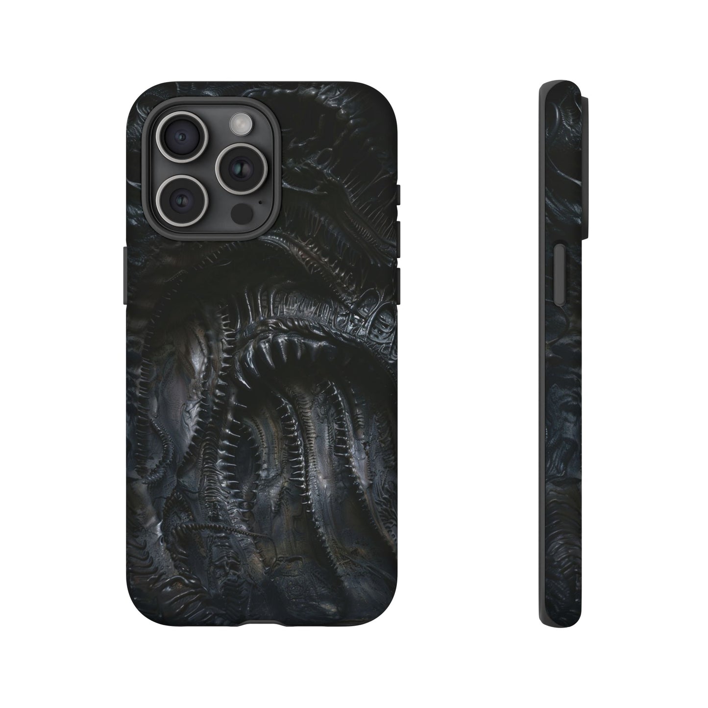 Surreal Biomechanical Phone Case - Gothic Sci-Fi Art for iPhone, Samsung Galaxy, and Google Pixel Devices