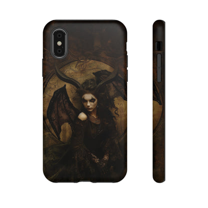 Demon Lilith Gothic Phone Case for iPhone, Samsung Galaxy, Google Pixel - Dark Fantasy Art