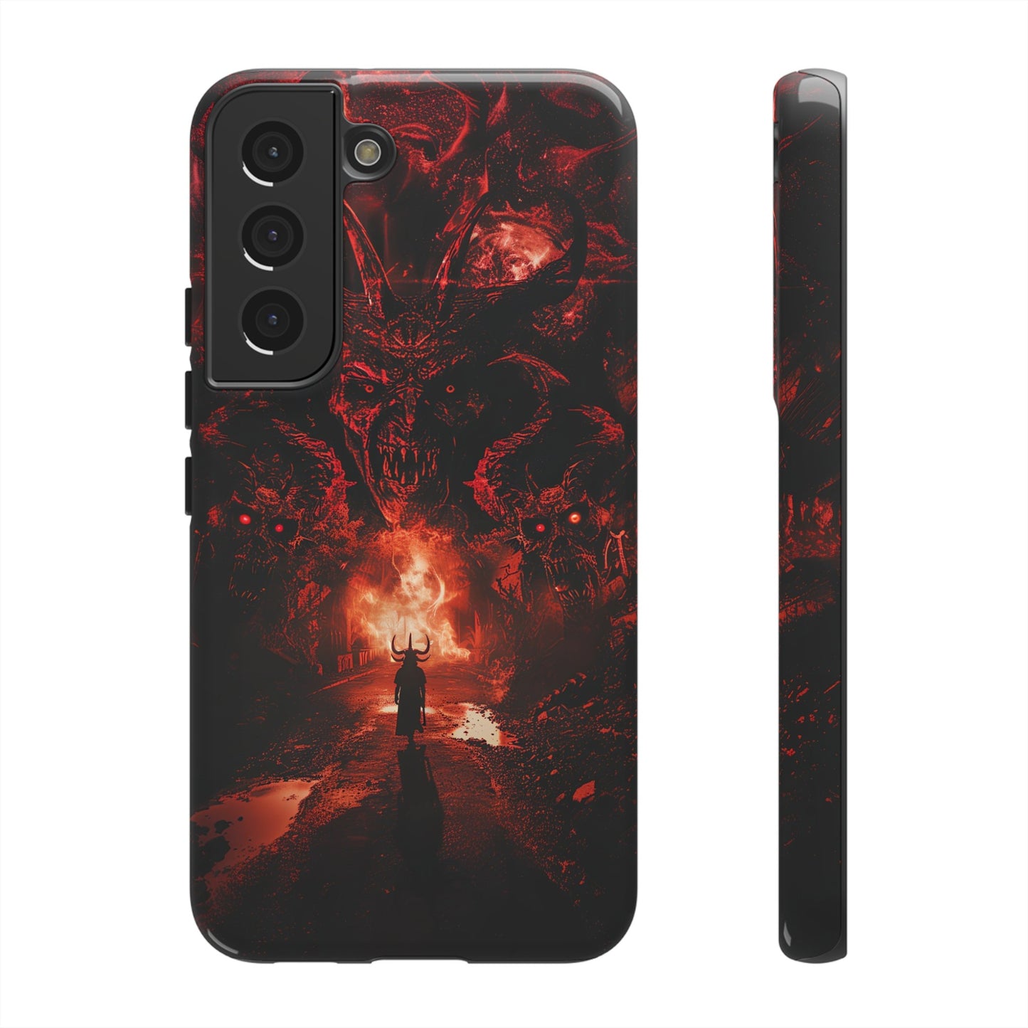 The Road to Hell Phone Case – Gothic Demon and Devil Design for iPhone, Samsung Galaxy, and Google Pixel Devices