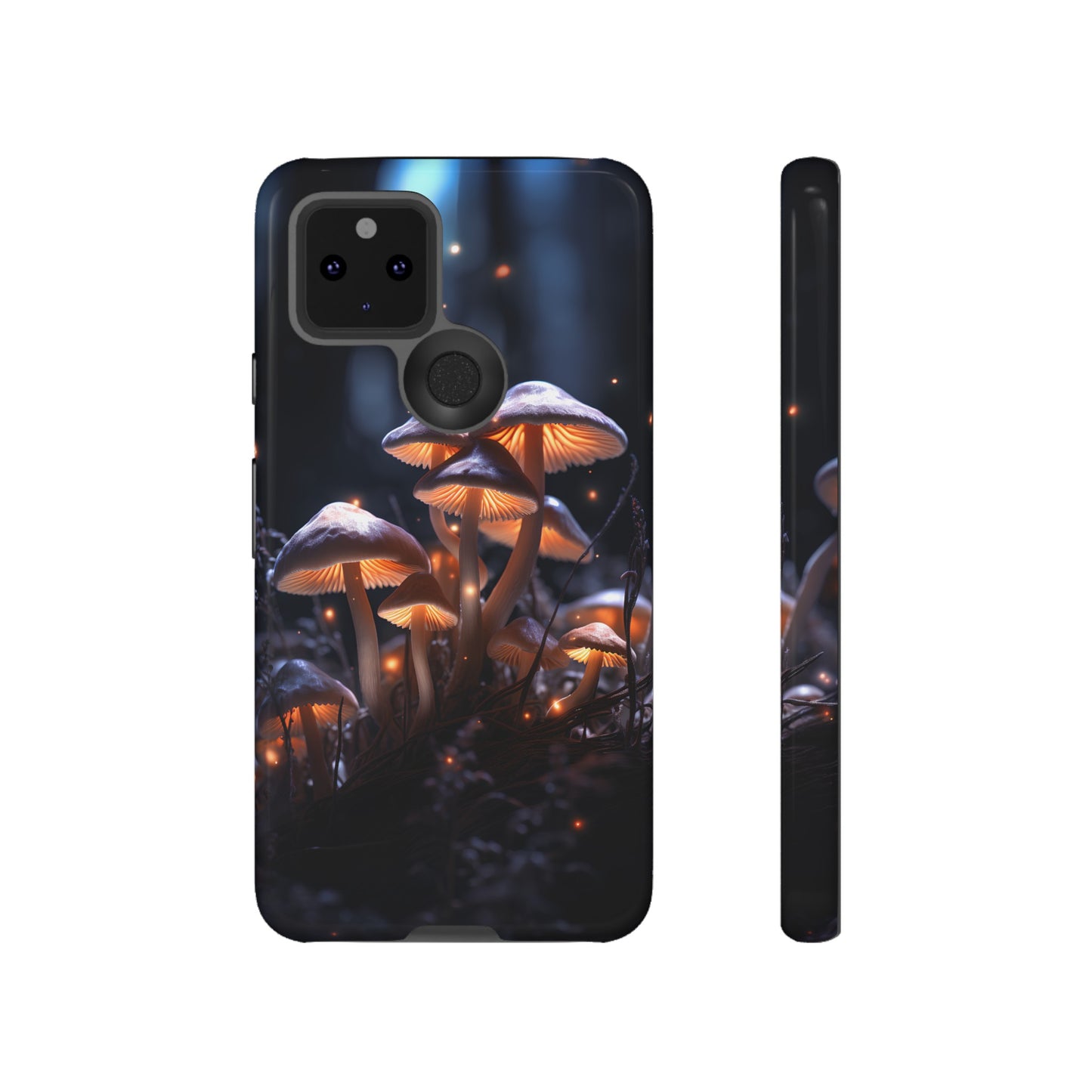 Glowing Mushrooms at Night Phone Case – Enchanting Fantasy Forest Design for iPhone, Samsung Galaxy, and Google Pixel Devices